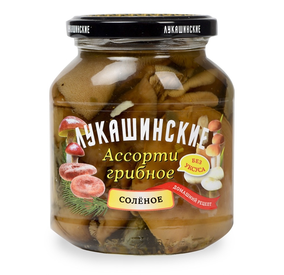 

Грибы соленые Лукашинские Ассорти