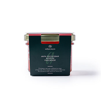Икра лососевая форели радужной Азбука вкуса Авистрон 100г, Россия