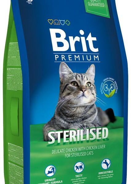 Brit Premium Cat Sterilised для стерилизованных кошек и кастрированных котов Курица