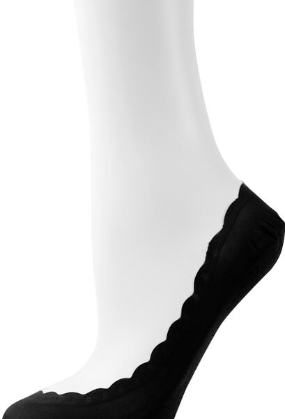 Следки женские Oemen капроновые с силиконом черные р.23-25