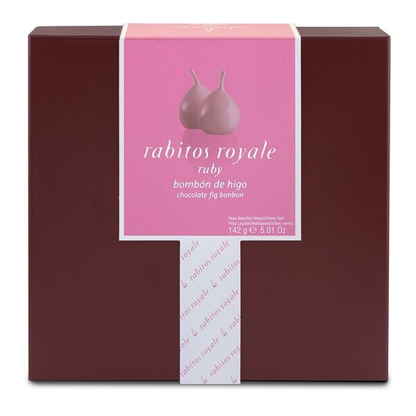 Инжир Rabitos Royale в розовом шоколаде с трюфельной начинкой со вкусом игристого вина