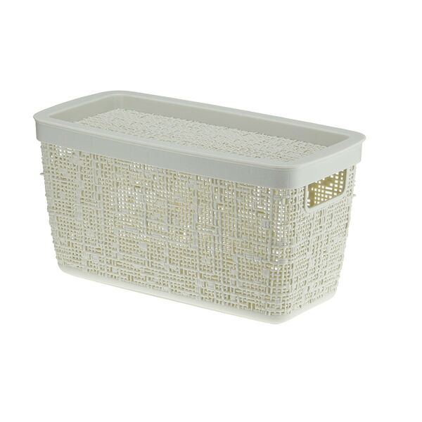 Коробка Idea Бязь с крышкой, 28 х 14 х14 cм, 4 л