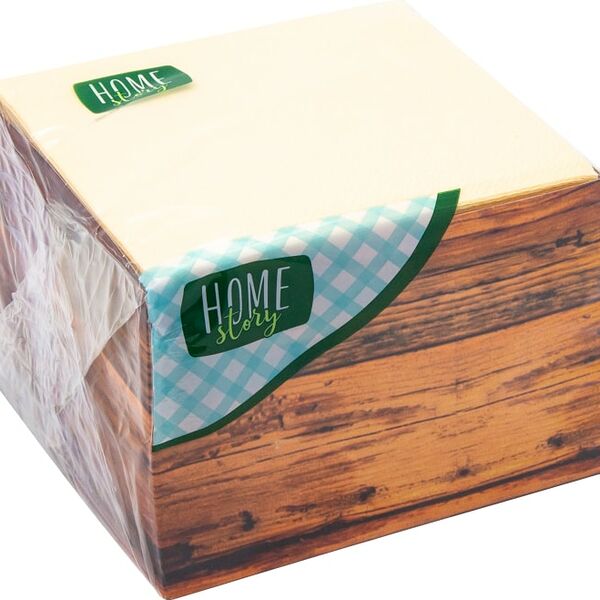 Салфетки бумажные Home Story 24*24см 85шт
