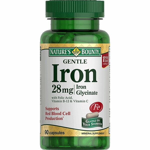 Nature's Bounty Легкодоступное железо 28 мг 90 шт капсулы