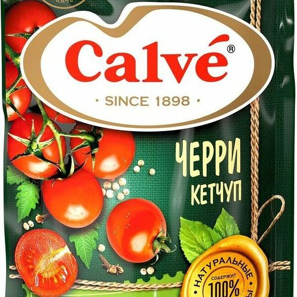 Кетчуп Calve с помидорами черри