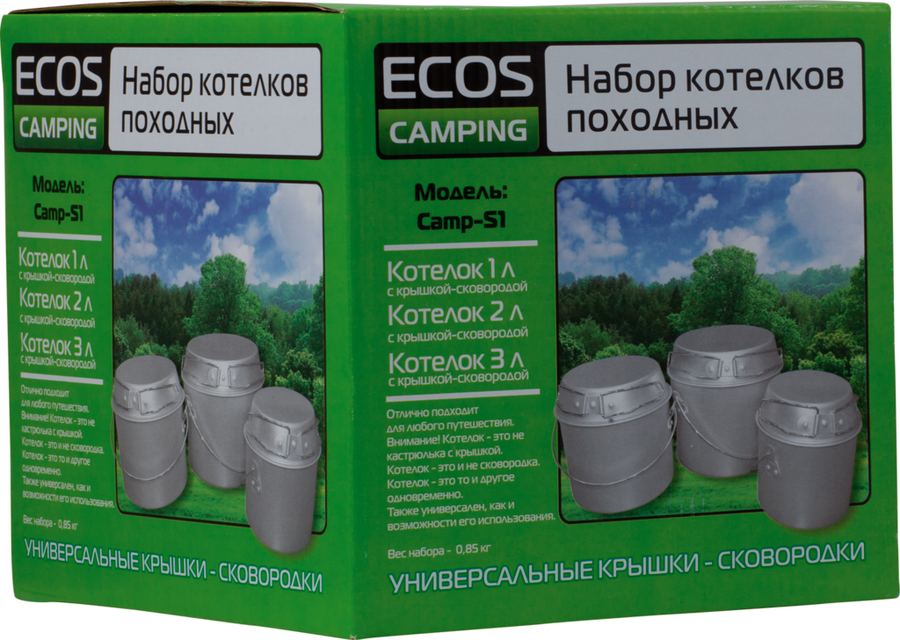 

Набор походных котелков Ecos Camp-S1