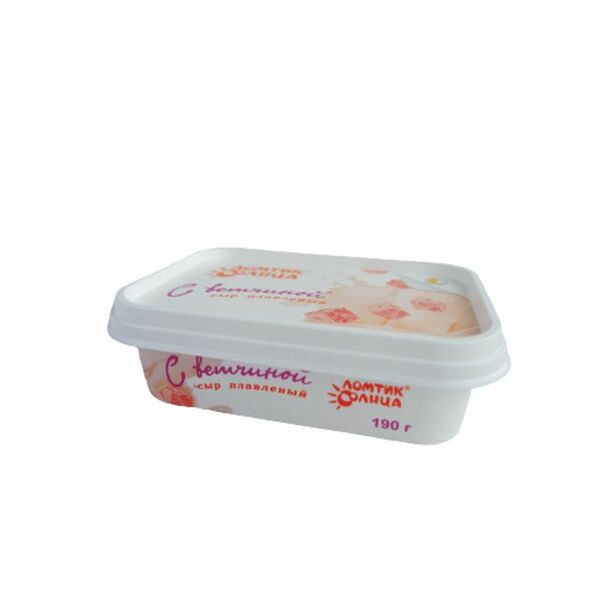 Сыр плавленый Ломтик солнца с ветчиной 50%, 190г