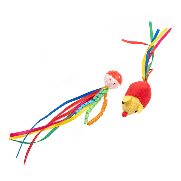 Игрушка для кошек Мышка с мячиком