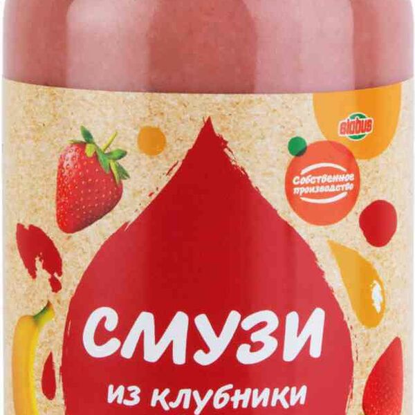 Смузи Globus из клубники и банана, 300 мл