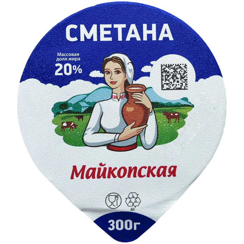 

Сметана Майкопская 20% 300 г