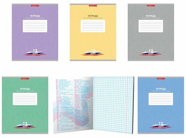 Тетрадь Academy Style в крупную клетку А5, 12 л