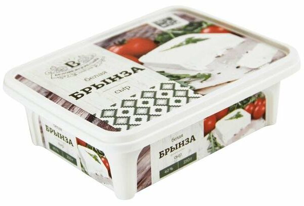 Сыр рассольный Беловежские сыры Белая брынза 40% БЗМЖ 250г