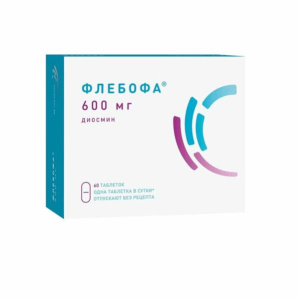 Флебофа таблетки 600 мг 60 шт