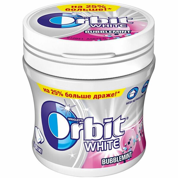 Жевательная резинка Orbit White Bubblemint