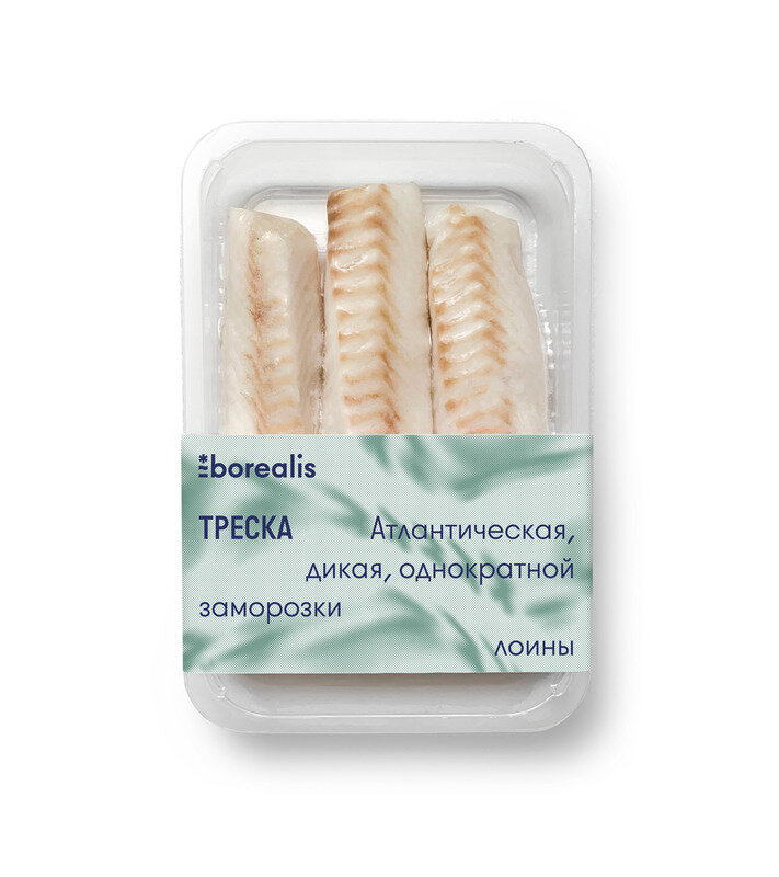 Купить Треска филе спинка без кожи без костей с/м borealis 400г по ...