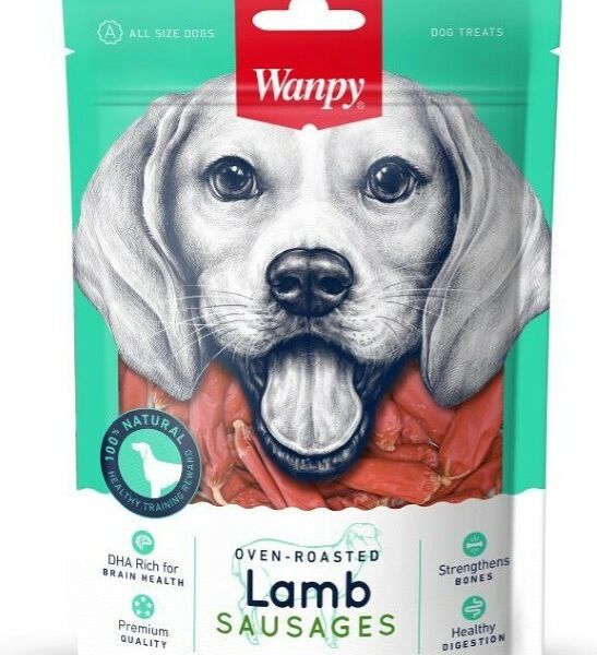 Лакомство для собак Wanpy Dog сосиски из мяса ягненка