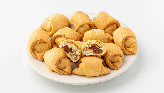 Рогалик с яблочным повидлом