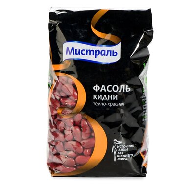 Фасоль тёмно-красная Мистраль Кидни 450 г