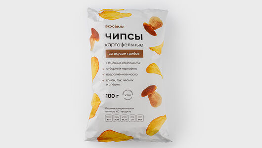 Чипсы картофельные со вкусом грибов