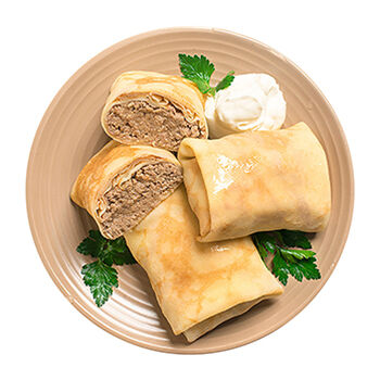 Блинчики с мясом