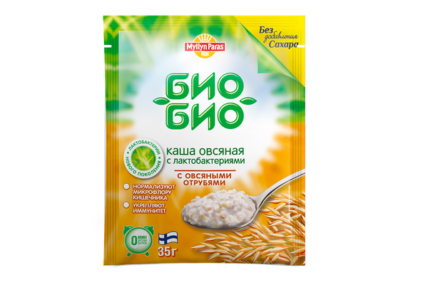Каша Myllyn Paras Bio-Bio овсяная с лактобактериями и овсяными отрубями б/п