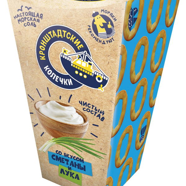 Колечки Невская сушка Кронштадтские со сметаной и луком