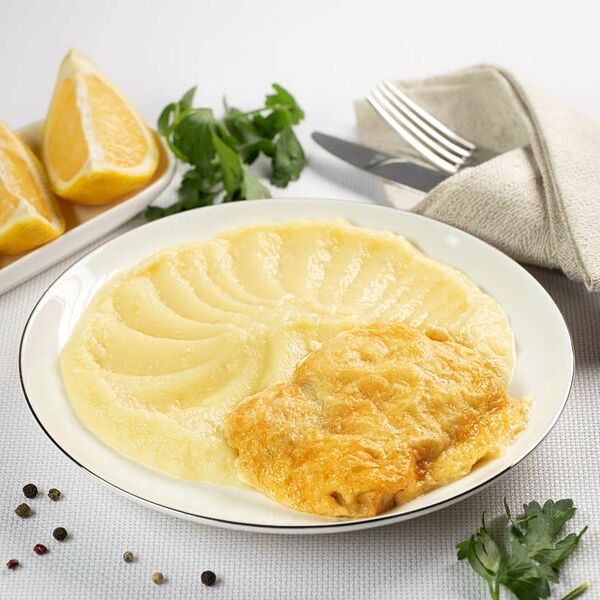 ПалычЛанч Рыба запечённая под сырным соусом с картофельным пюре 250 г