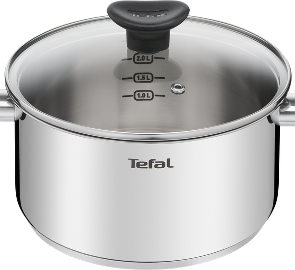 Кастрюля с крышкой TEFAL Primary d=20см, нержавеющая сталь 3л Арт. E3084474
