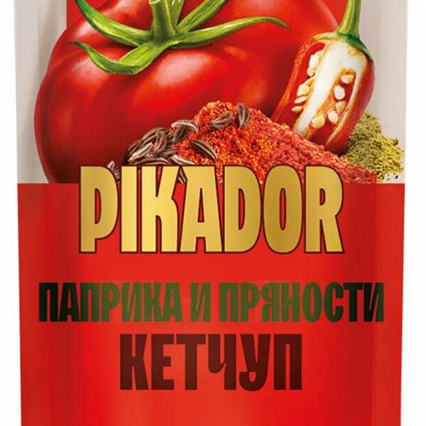 Кетчуп томатный Pikador Паприка и пряности 500г
