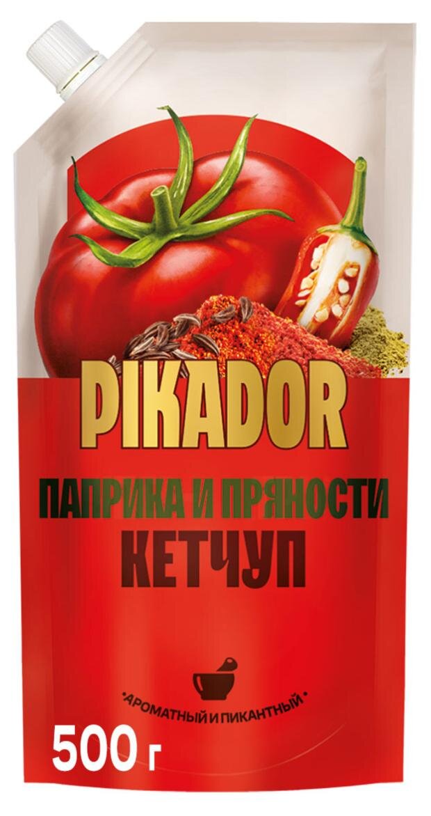 

Кетчуп томатный Pikador Паприка и пряности, 500 г