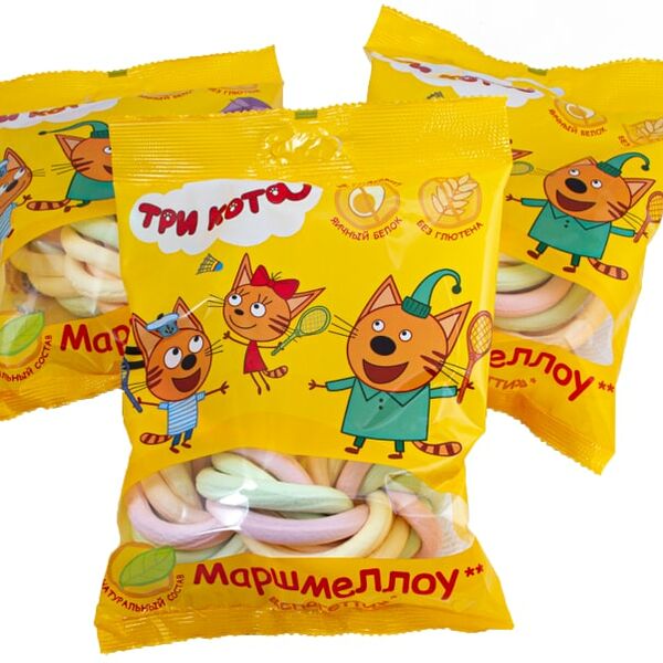 Маршмеллоу Три кота Спагетти 80г
