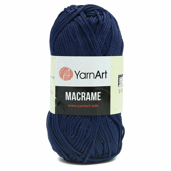 Пряжа YarnArt 'Macrame' 90гр 130м (100% полиэстер)(162 фиолетовый джинс),шт