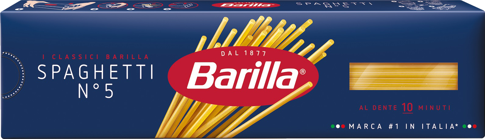

Макароны Barilla Spaghetti №5 спагетти высший сорт