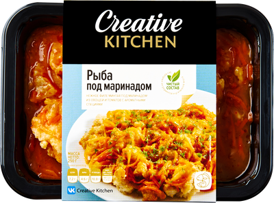 Филе минтая CREATIVE KITCHEN жареное, под маринадом, 250г
