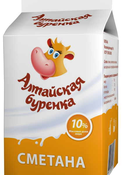 Сметана Алтайская Буренка 10%