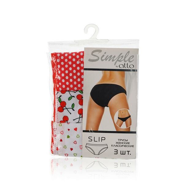 Женские трусы Atto Simple TK-50 , L , 3шт