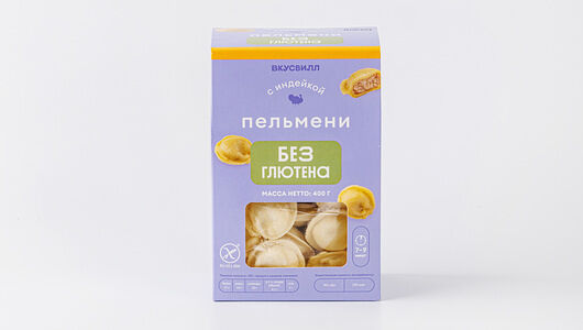 Пельмени без глютена с индейкой