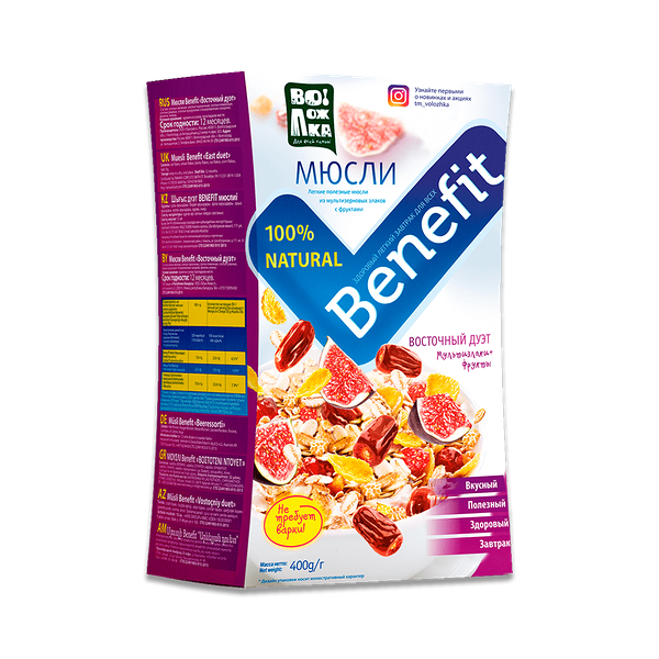 Мюсли Воложка Benefit восточный дуэт 400 г