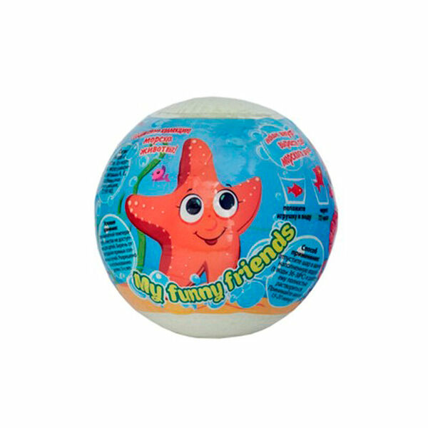 Шипучая бомбочка для ванны Laboratory KATRIN My Funny Friends с растущей игрушкой, 130 г