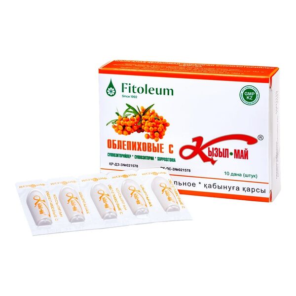 К/май свечи Кызылмай №10 (Фитолеум) с облепихой