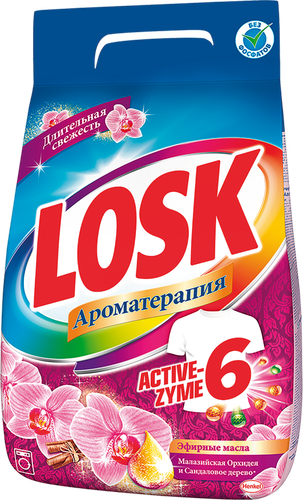 

Стиральный порошок Лоск Ароматерапия Малазийская орхидея автомат 2.7 кг