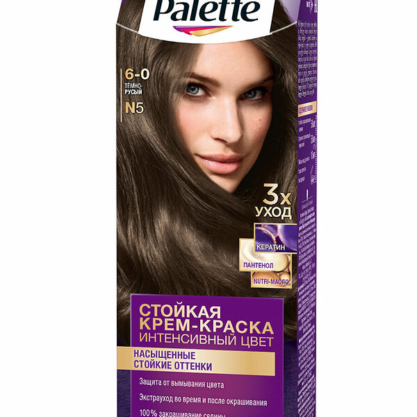Крем-краска для волос Palette Интенсивный цвет тёмно-русый N5 6-0