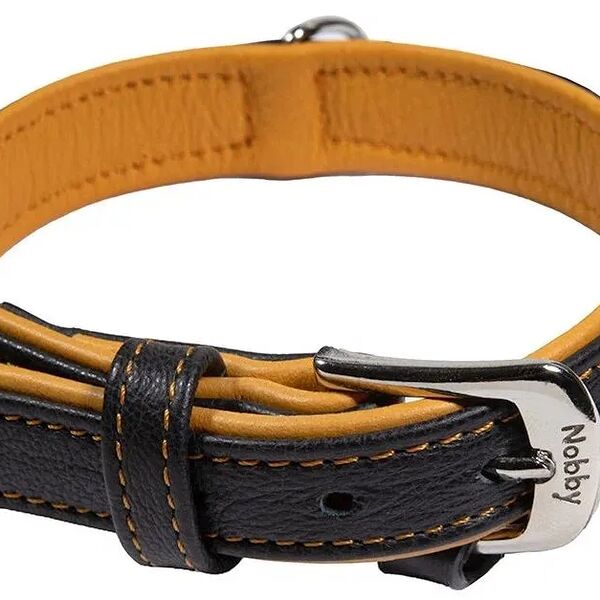 Ошейник для собак Nobby PACIFIC 47см 22/25 мм кожа, оранжевый