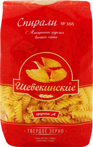 

Макаронные изделия Шебекинские №366 Спирали 450 г