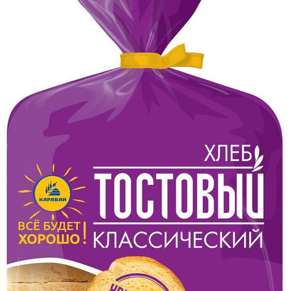 Хлеб Каравай Тостовый Классический формовой нарезанная часть изделия