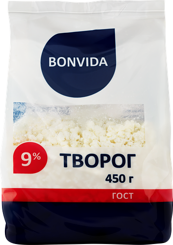 Творог Bonvida 9% 450 г