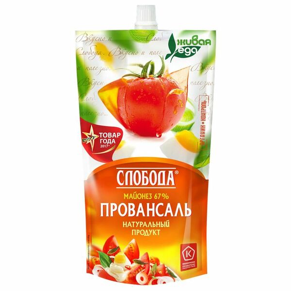 Майонез Слобода Провансаль 67%, 400мл