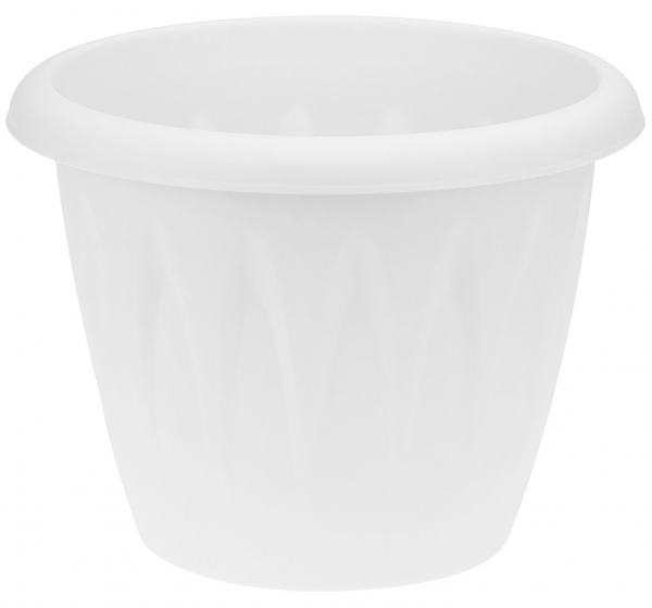Кашпо Каждый день белое 12 см