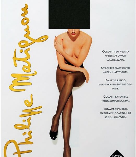 Колготки Philippe Matignon Galerie 40 Nero Черные Размер 4