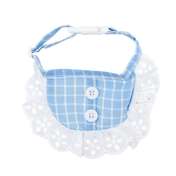 Воротничок для кроликов голубой M